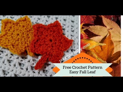 How to Crochet a Fall Leaf - Quick and Easy