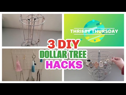 3 DIY DOLLAR TREE JEWELRY ORGANIZATION HACKS | DOLLAR TREE MULTIPURPOSE ORGANIZERS FOR ACCESSORIES