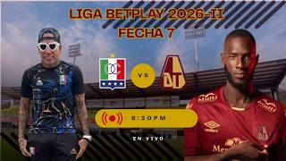 Once Caldas vs Deportes Tolima
