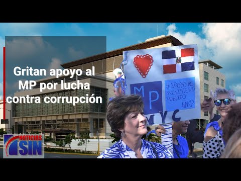 Gritan apoyo al MP por lucha contra corrupción