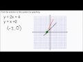 Solving Systems of Linear Equations by Graphing