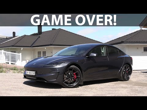 Tesla Model 3 Performance Highland test of handling, acceleration, noise and range