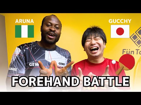 【衝撃】世界ランク21位アルナ選手に挑戦！ぐっちぃフォアドライブ対決【卓球知恵袋】
