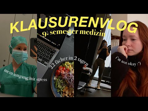 22 fächer, 2 tage & 1 mental breakdown.. | MEDIZIN KLAUSURENVLOG: stressbewältigung & ergebnisse