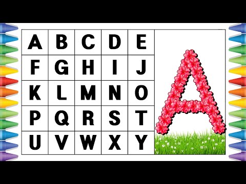 [알파벳 놀이] 유아와 어린이를 위한 ABCD 대문자 A부터 Z까지 쓰기 | Kids Alphabet A to Z | abc song | a for apple | abcd song