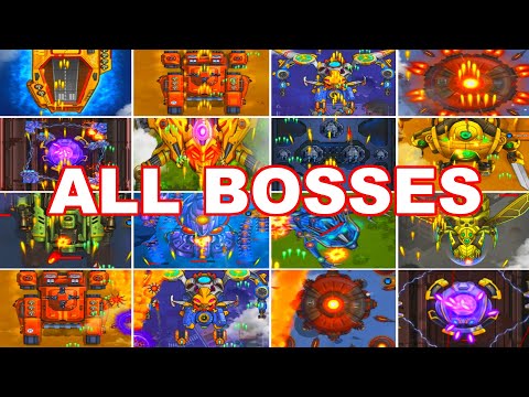 Space X: Sky Strike Force - All Bosses | Beating ALL BOSSES