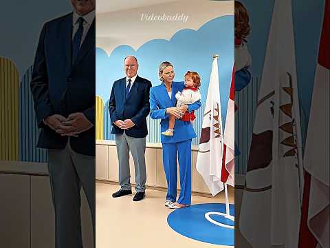 <strong>Prince</strong> Albert II Of Monaco &amp; princess Charlene Sharing Kind Moment <strong>With</strong> Kids