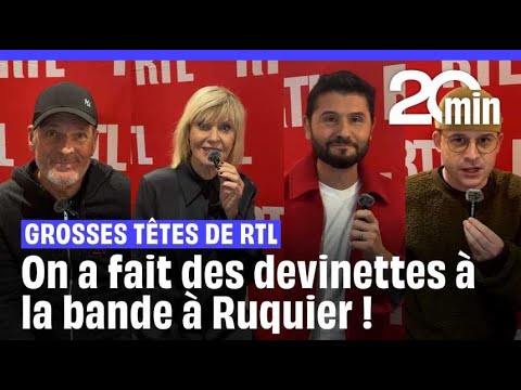 Les Grosses Tête de RTL : On a fait deviner des personnalités à la bande à Ruquier !