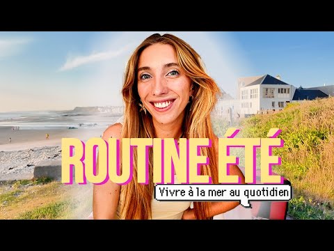 VLOG / ROUTINE ÉTÉ (courses, jardin, apéro plage et vie simple)