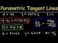 Parametric Equations and Tangent Lines