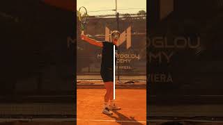 Red, orange, green: 3 levels of Backhand #tennis