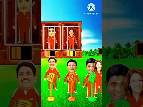 Keya Bapuji Jethalal ko gana gakar pinjre se ajad kar payega?#tmkuc #ytshortsJethalal, Iyer 🆚 😂