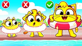 Let's Stay Safe at the Pool! 🛟💙 | Kids Songs & Nursery Rhymes | Baby Zoo