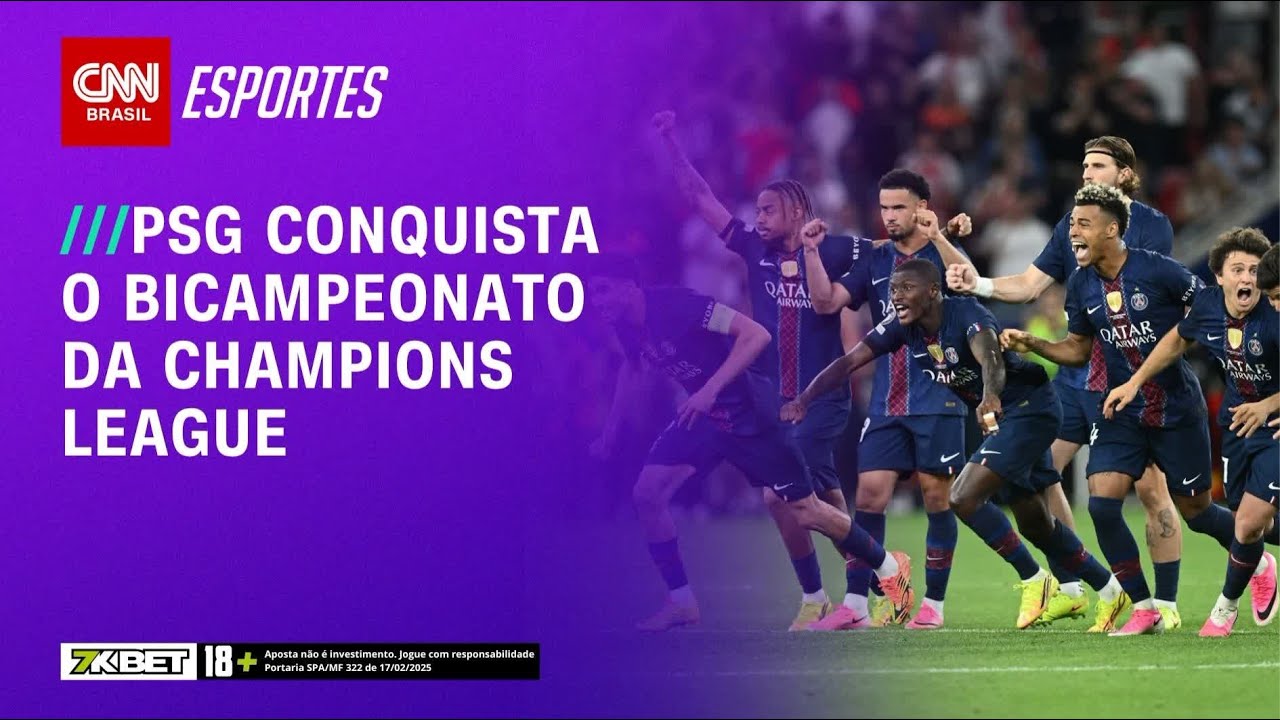 PSG derrota Arsenal e conquista o bicampeonato da Champions League | AGORA CNN