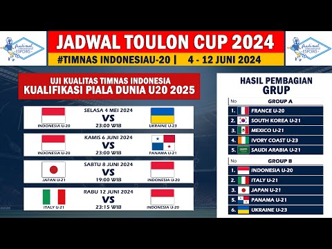 Jadwal Turnamen Toulon 2024 - Toulon Cup 2024 - Kesempatan Emas Timnas U20 Uji Kualitas