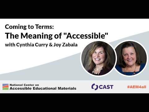 Coming to Terms: The Meaning of "Accessible"