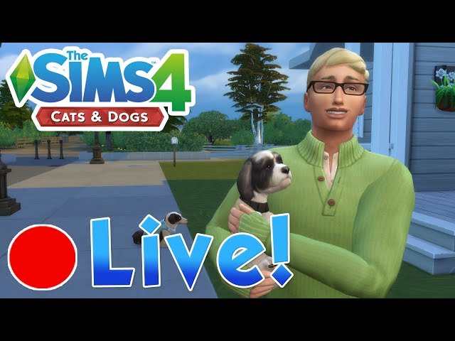 Sims 4: Cats & Dogs • A New Dog Dad?! And Mystery Puppies Arrive!! • Finished Livestream!