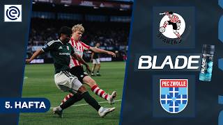 TÜRKÇE ÖZET | Sparta Rotterdam - PEC Zwolle | Eredivisie 5. Hafta