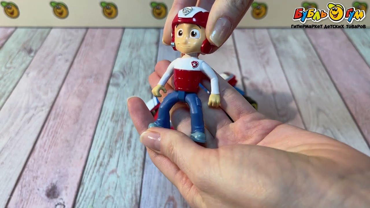 Игровой набор Щенячий патруль Райдер фигурка с машинкой  - видео