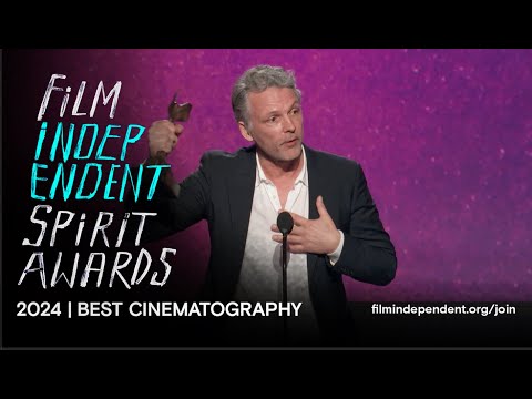 EIGIL BRYLD wins BEST CINEMATOGRAPHY at the 2024 Film Independent Spirit Awards