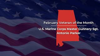 Senator Tuberville Recognizes Antonio Parker as the February "Veteran of the Month"