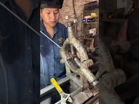 ARREGLADO DE ROSCA #torneria #automobile #viralvideo #herramientas #tornero #torneado #maquina