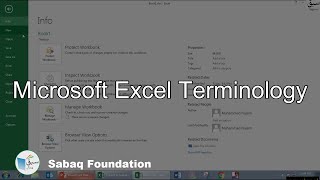 Microsoft Excel Terminology