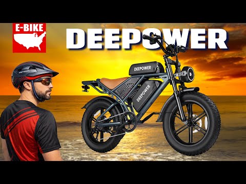 Deepower QS7 90Nm 60Ah Dual Battery Fat Tire Mountain E-Bike - 1500W Peak Motor, 32+ MPH