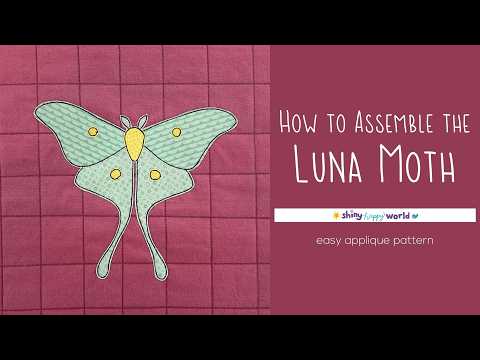 How to Assemble the Luna Moth Applique Quilt Pattern