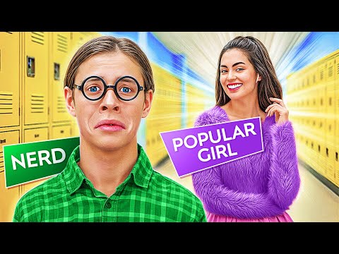 新しい123 GO!学校でのオタクと人気者 || 面白い学生の苦労