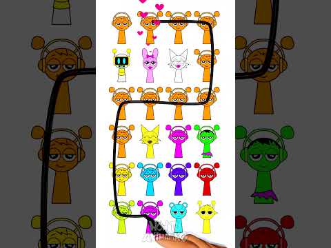 Poppy Playtime Pianosaurus + Sprunki Pinki Mixing Puzzle Paper craft #shotrs #love