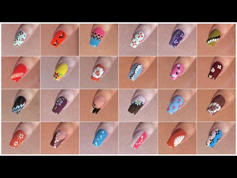 30+ Easy nail art designs with safety pin || Nail art compilation