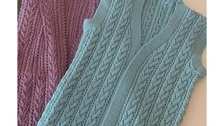 AJURLU BURGULAR (38 -40 Beden ) Yelek Modeli Sayı ve Ölçüleri#knittig #örgü