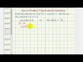 Trigonometric Equations and Identities