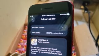 iPhone SE on iOS 27 beta 5! 