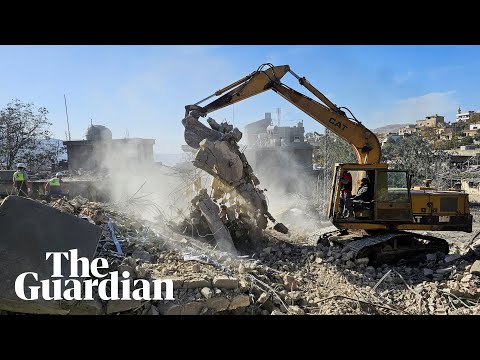 Footage shows the aftermath of Israeli strikes across Bekaa valley