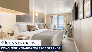 Oceania Allura | Concierge Veranda with Large Veranda Full Walkthrough Tour & Review | 4K