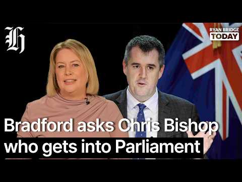 'You or Melissa Lee?' Katie Bradford asks Chris Bishop who gets into Parliament | Ryan Bridge TODAY