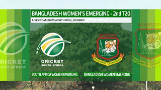SA Emerging Women vs Bangladesh Emerging Women - T20 Match 2 Live from chatsworth Oval