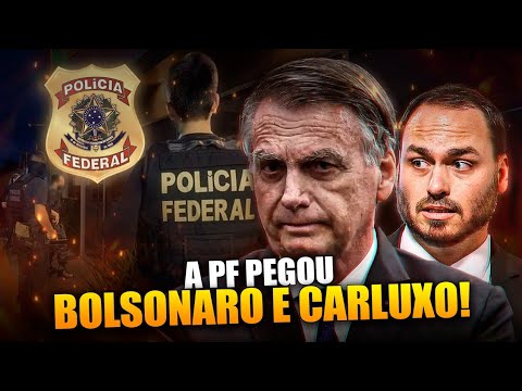 BOLSONARO E CARLUXO PEGOS PELA PF NO CASO ABIN PARALELA