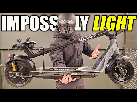 2024 NIU KQi AIR: The Perfect Lightest Carbon Fiber Starter Electric Scooter!