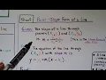 Understanding Line Equations and Forms