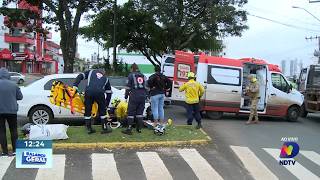 Acidente no bairro São Cristóvão mobiliza equipes em Chapecó