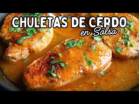 CHULETAS DE CERDO EN SALSA | Cómo Hacer Chuletas de Cerdo