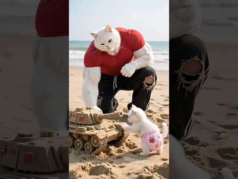 🐾💔 Tank Sculpture Trashed: Dad Cat's Gift Ruined 🎁💔