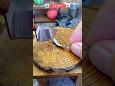 Miniature cooking | tiny fish #minicooking #minifoodworld #minivlog #miniature