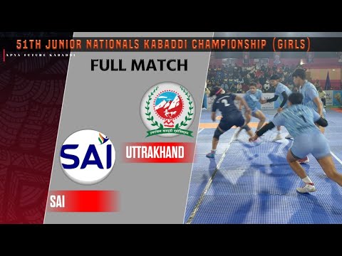 Match 02- SAI vs Uttrakhand| 51th junior nationals kabaddi championship girls 2025| Bengal kabaddi 