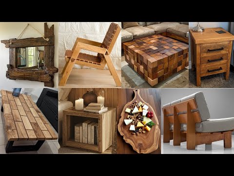 Modern rustic wood furniture and wood décor pieces ideas for modern homes
