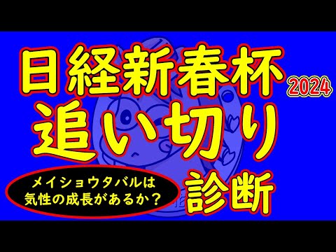 日経新春杯2025追い切り診断！変則日程の後の追い切りのため９頭と少ないが有力馬の成長が見られた！メイショウタバルの気性面の成長はあるのか？