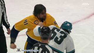 Zack Ostapchuk vs Nicolas Hague | Oct 15, 2026 | San Jose Sharks at Nashville Predators